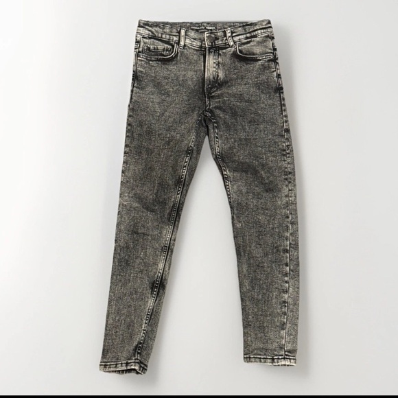 Zara Other - ZARA Girls Black Acid Wash Denim Pants Size 11–12 | Trendy Vintage Y2K Style